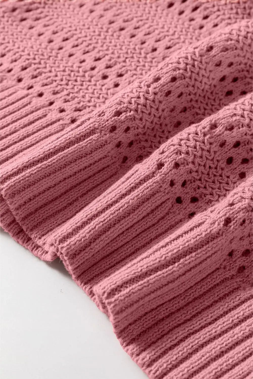 Peach blossom knit hoodie with raglan sleeves - Love Salve